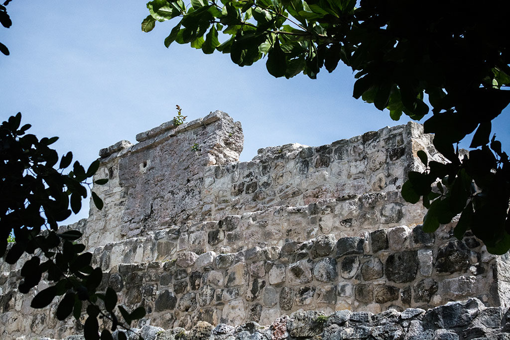 ruinas en el museo maya