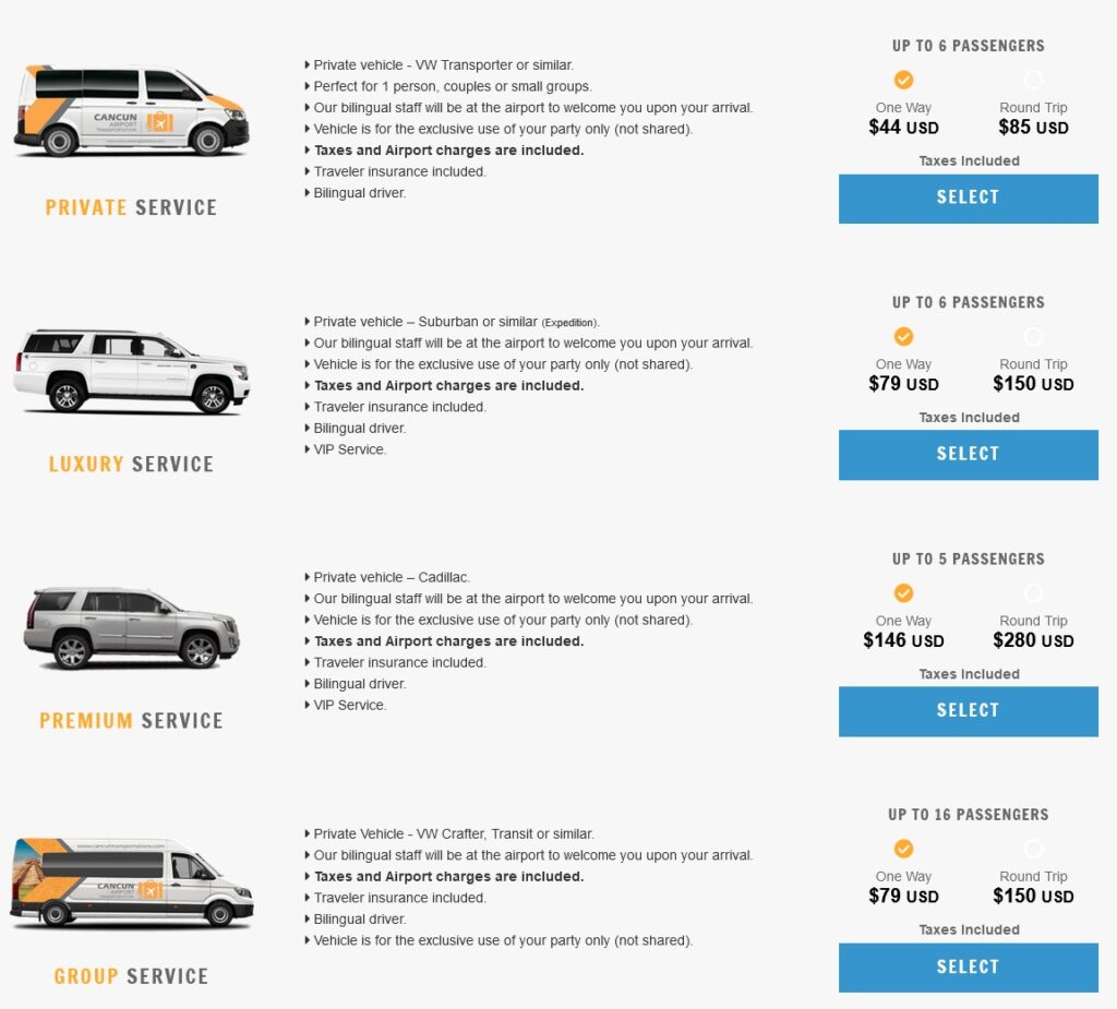 como reservar transfer desde el aeropuerto al hotel